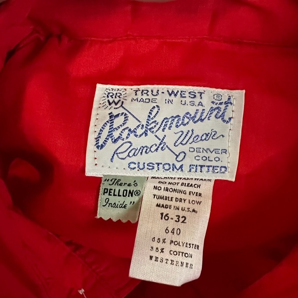 PEARL SNAP Western Shirt Size medium 16 Rockmount Ranch Wear - Picture 3 of 5